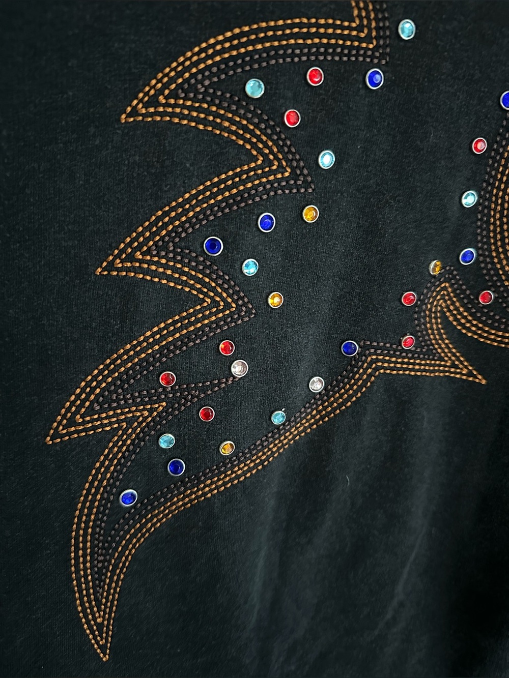 Blue B Western Rhinestone Top - Picture 6 of 6